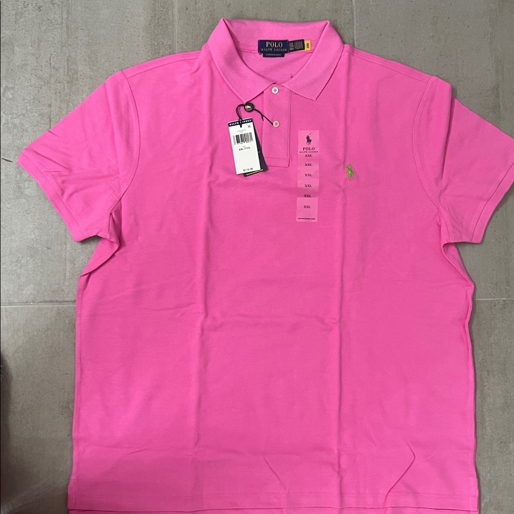 Ralph Lauren Vibrant Pink Polo Shirt XXL